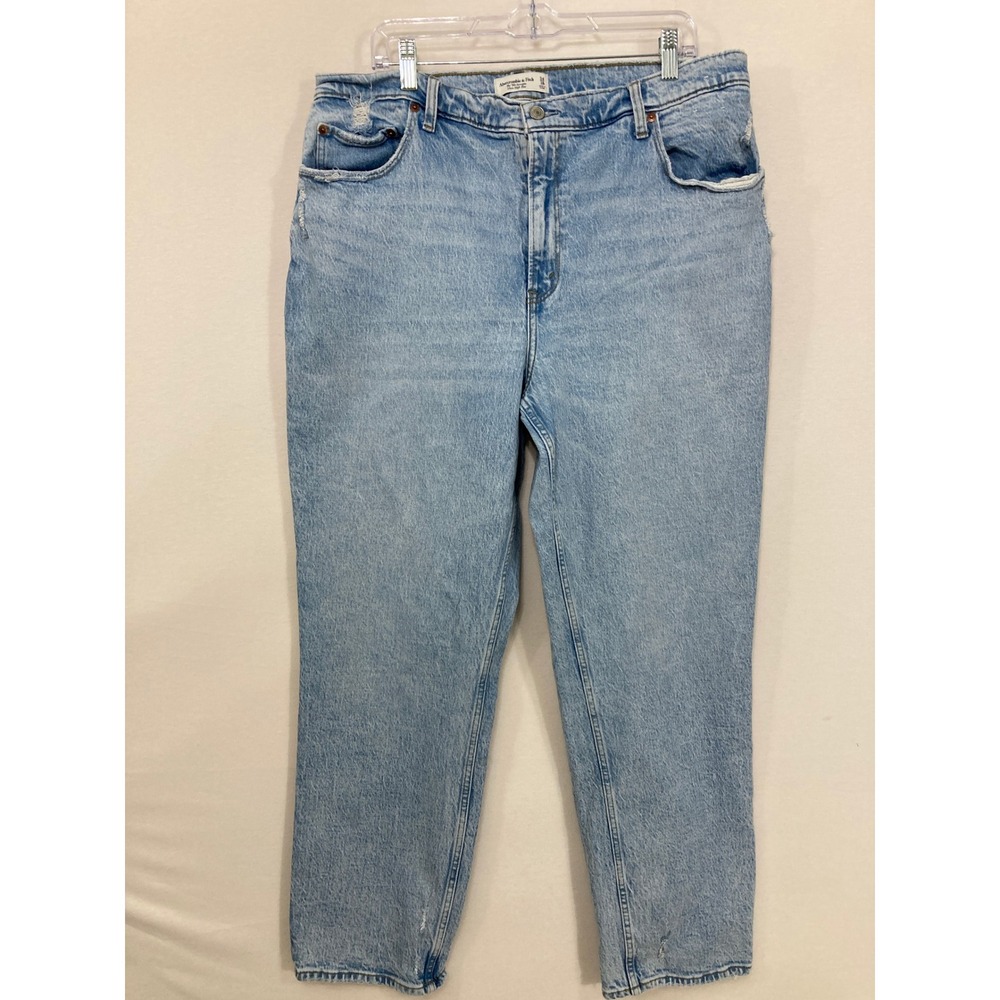 Abercrombie & Fitch Light Wash Straight Leg Jeans